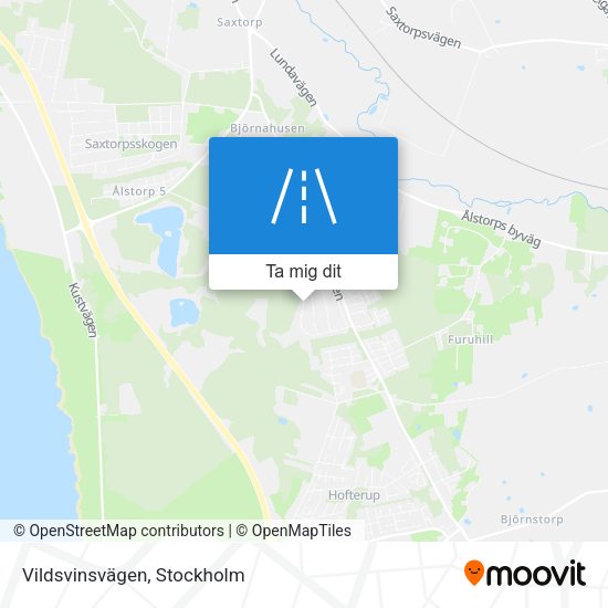 Vildsvinsvägen karta