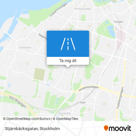 Stjärnbäcksgatan karta