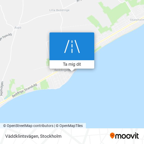 Väddklintsvägen karta