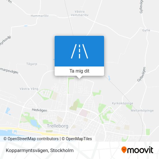 Kopparmyntsvägen karta
