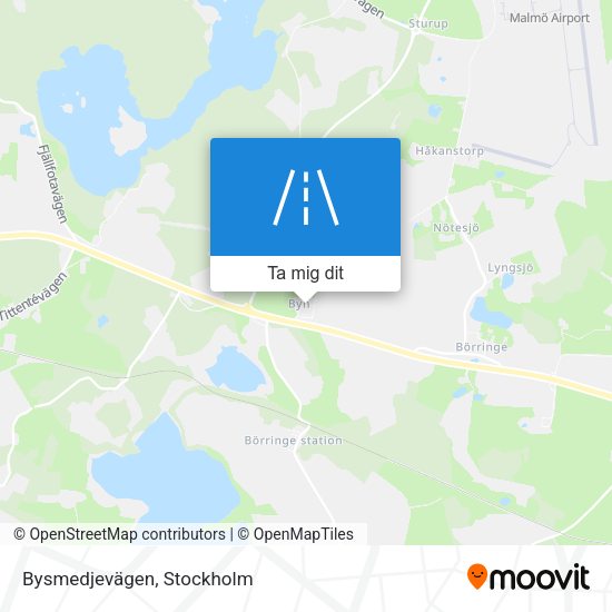 Bysmedjevägen karta