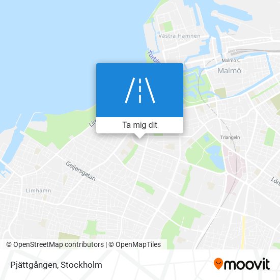 Pjättgången karta