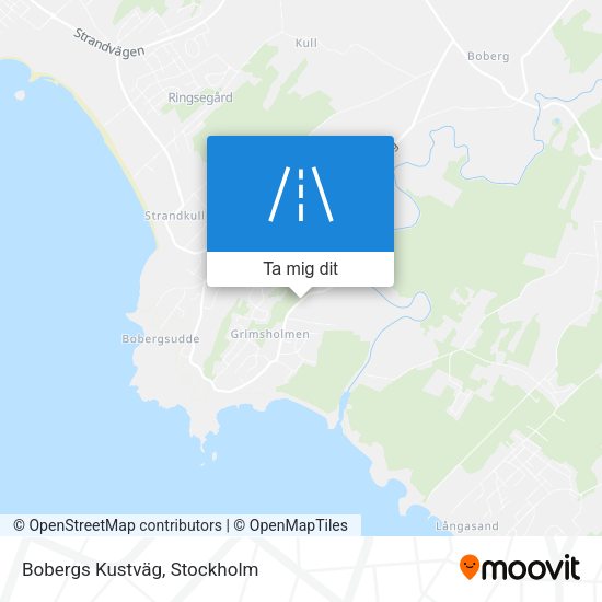 Bobergs Kustväg karta
