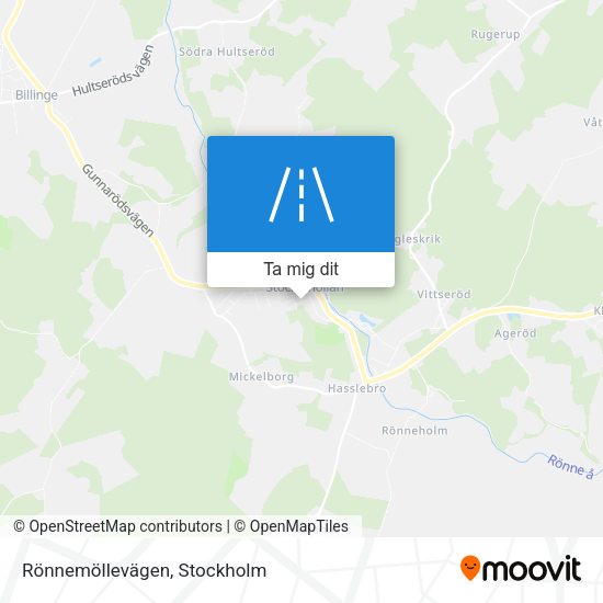 Rönnemöllevägen karta