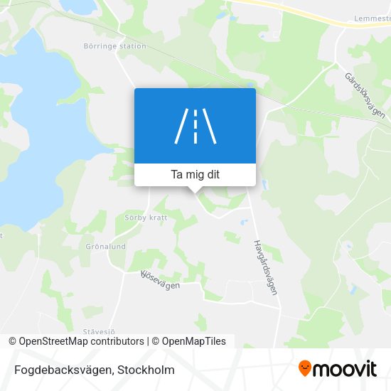Fogdebacksvägen karta