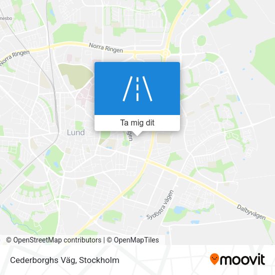 Cederborghs Väg karta