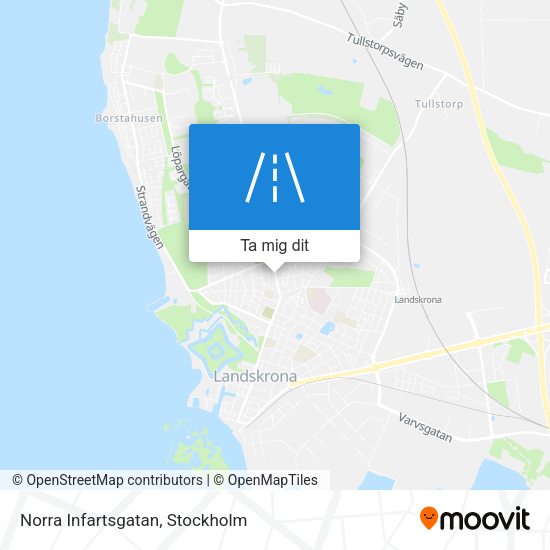 Norra Infartsgatan karta