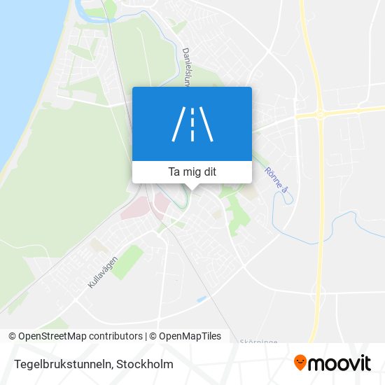 Tegelbrukstunneln karta