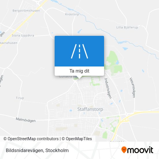 Bildsnidarevägen karta