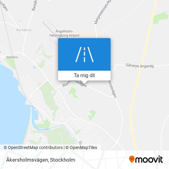 Åkersholmsvägen karta