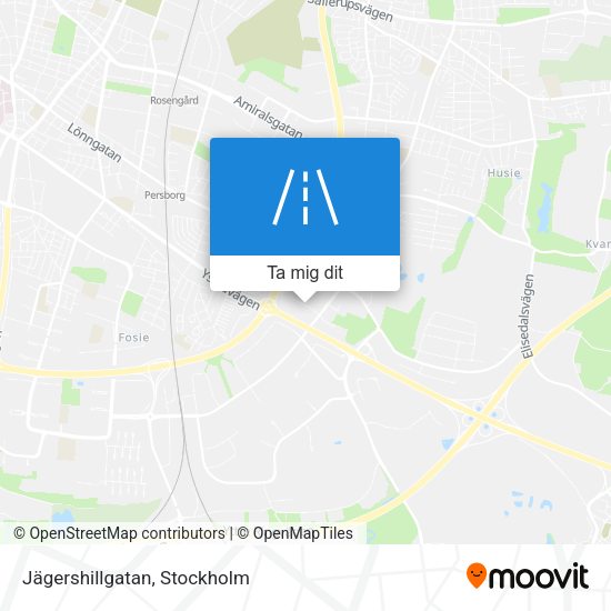 Jägershillgatan karta
