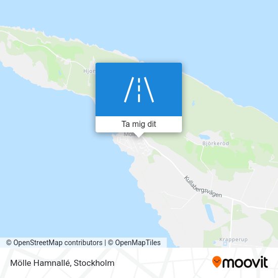 Mölle Hamnallé karta