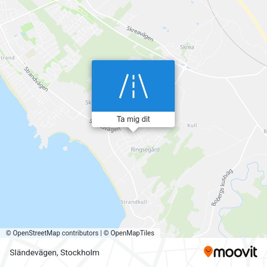 Sländevägen karta
