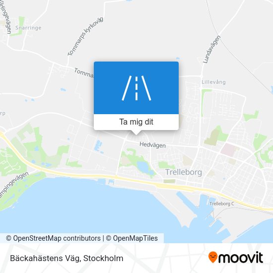 Bäckahästens Väg karta