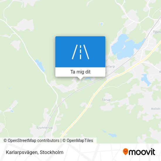 Karlarpsvägen karta