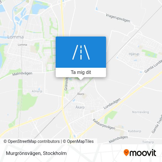 Murgrönsvägen karta