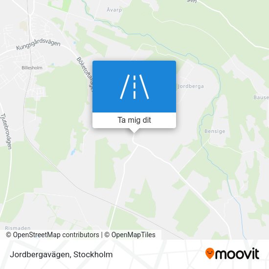 Jordbergavägen karta