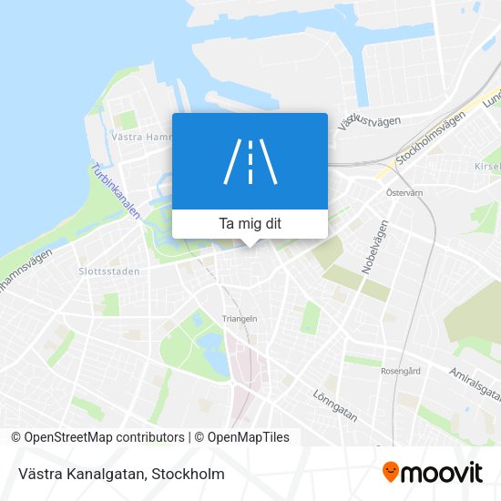 Västra Kanalgatan karta