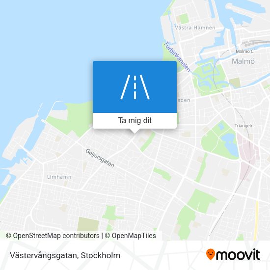 Västervångsgatan karta