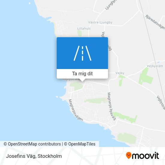 Josefins Väg karta