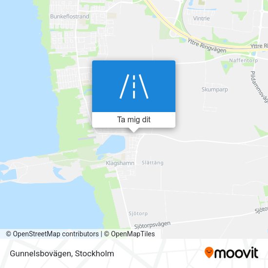 Gunnelsbovägen karta