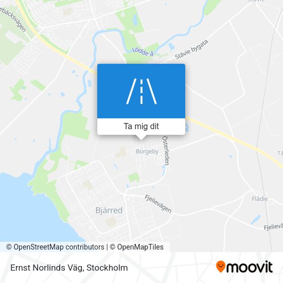 Ernst Norlinds Väg karta