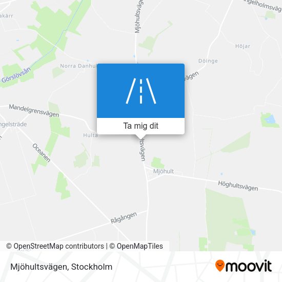 Mjöhultsvägen karta