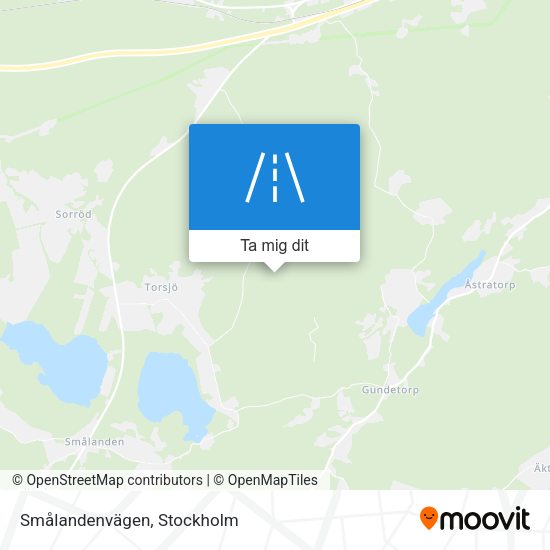 Smålandenvägen karta