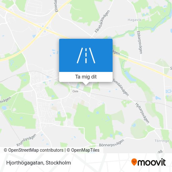 Hjorthögagatan karta