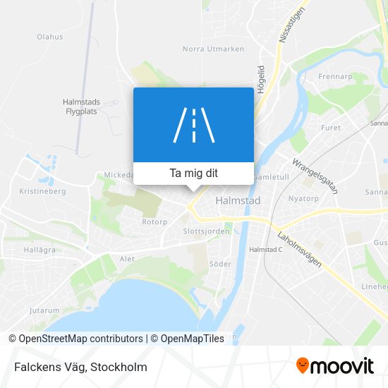 Falckens Väg karta