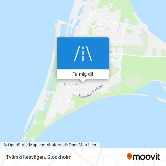 Tvärskiftesvägen karta