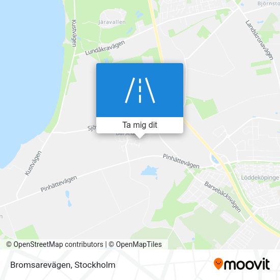 Bromsarevägen karta