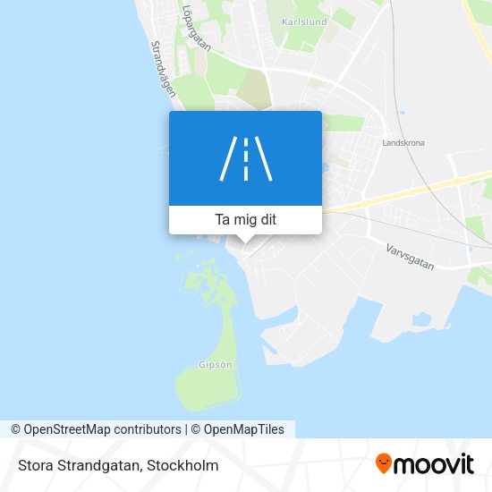 Stora Strandgatan karta