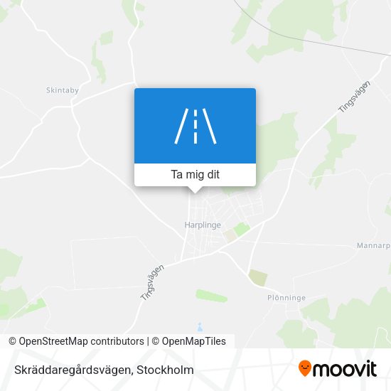 Skräddaregårdsvägen karta