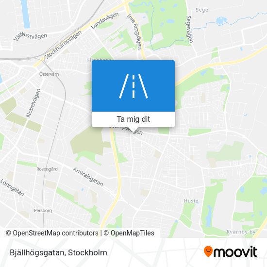 Bjällhögsgatan karta
