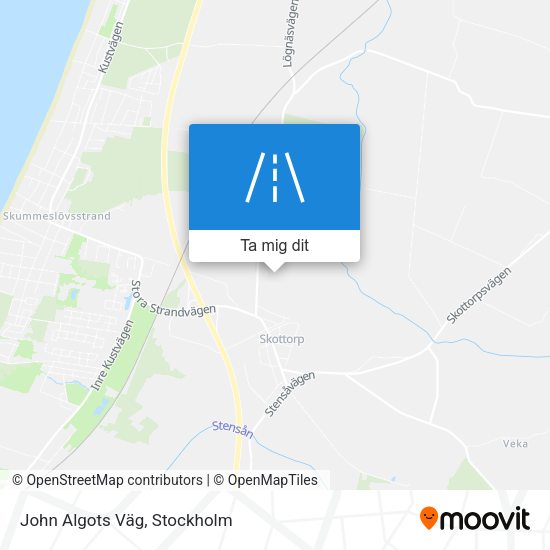 John Algots Väg karta