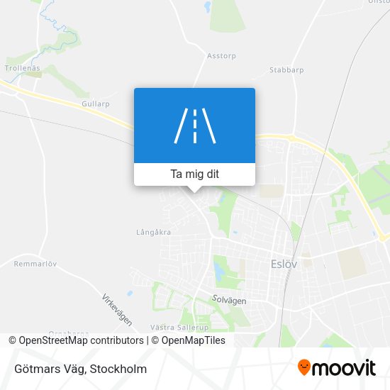 Götmars Väg karta