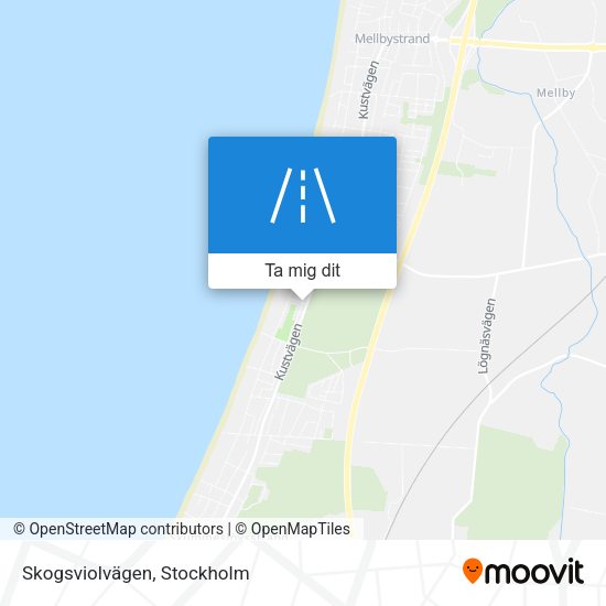 Skogsviolvägen karta
