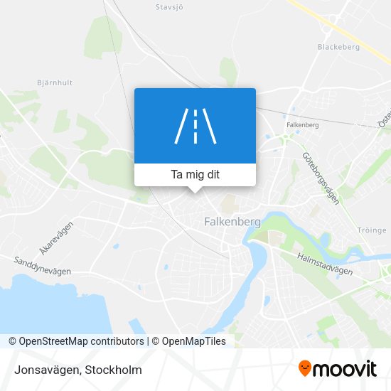 Jonsavägen karta