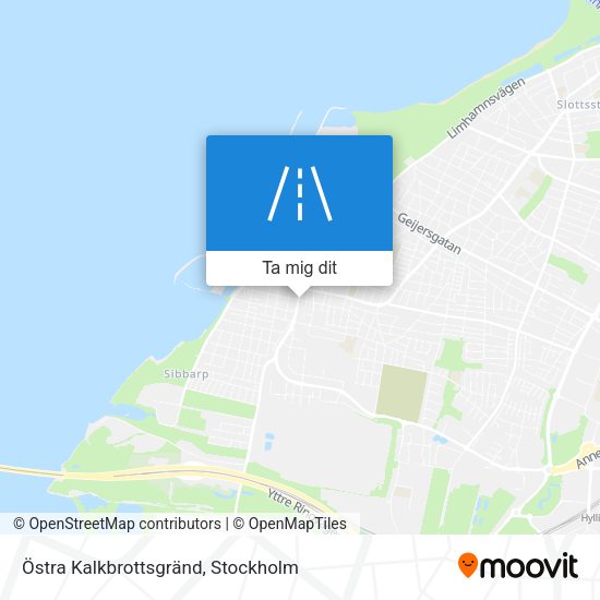 Östra Kalkbrottsgränd karta