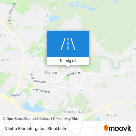 Västra Blomstergatan karta
