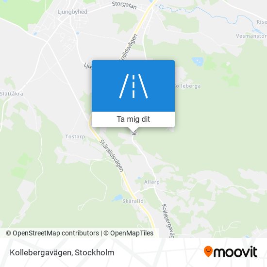 Kollebergavägen karta