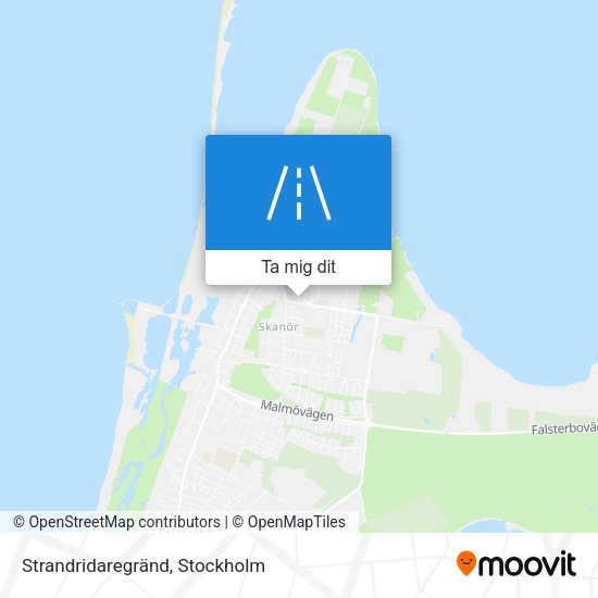 Strandridaregränd karta