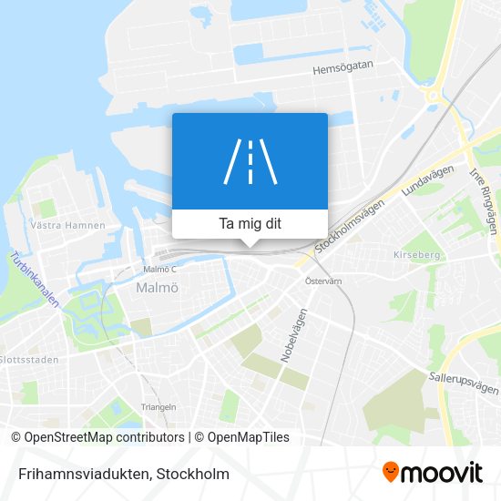 Frihamnsviadukten karta