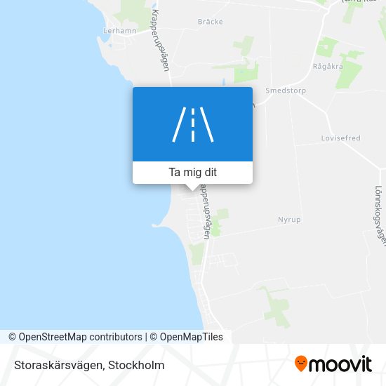 Storaskärsvägen karta