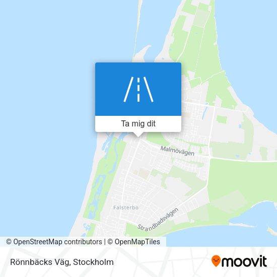 Rönnbäcks Väg karta