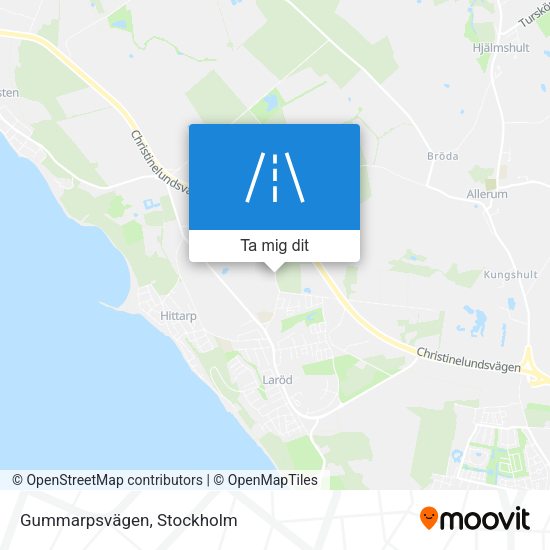 Gummarpsvägen karta