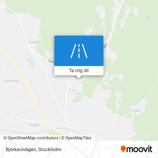 Björkevivägen karta