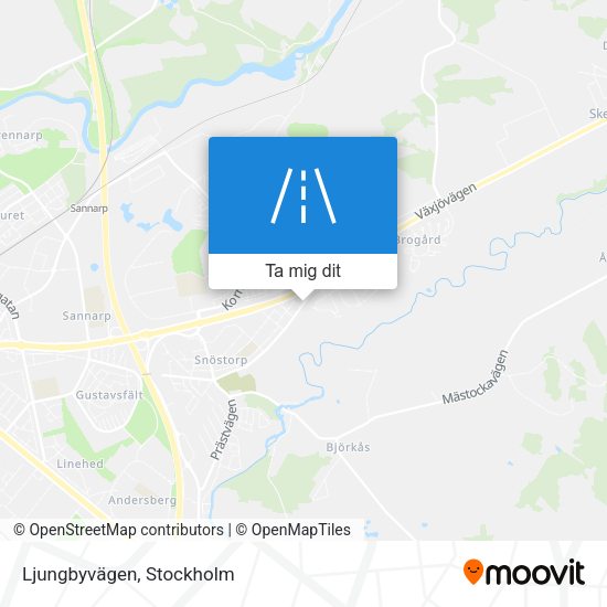 Ljungbyvägen karta