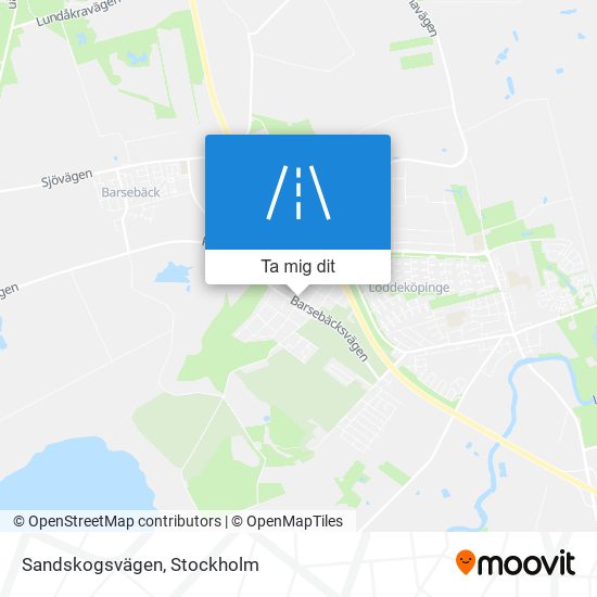 Sandskogsvägen karta